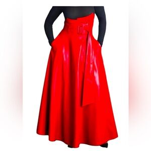 Elegant Red Women's Skirt